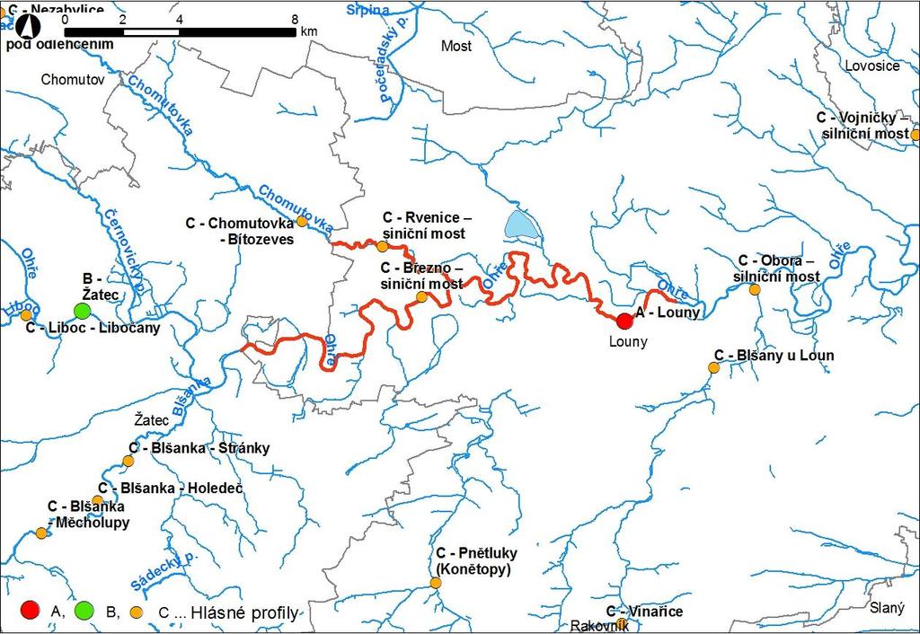 Obr. 1 Přehledná mapa řešeného území Obr.