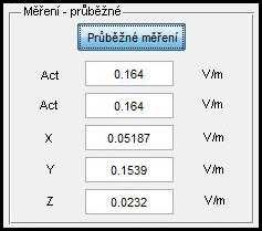 Jednotky je možno přepínat průběžně během měření. Posledním z možných nastavení přístroje pomocí programu je nastavení formátu zobrazované hodnoty. Jak je z Obr.