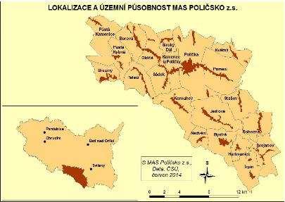 a Podorlicko, a to z toho důvodu, že leží na území dvou krajů - Pardubického kraje a Královéhradeckého kraje.
