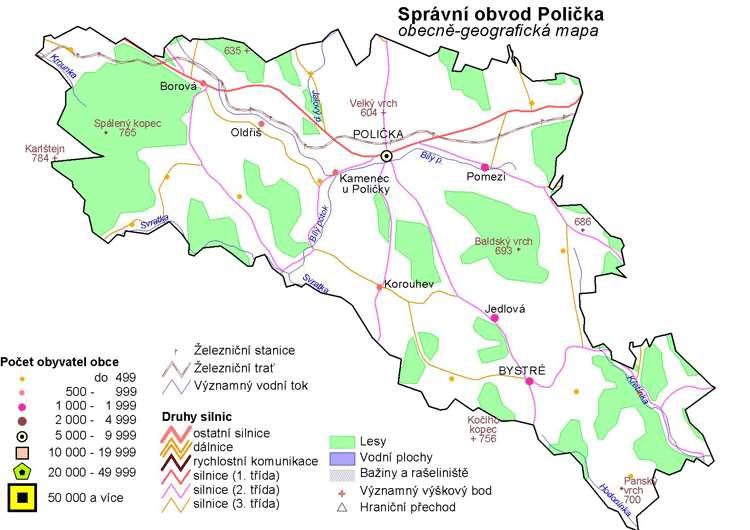 Tabulka 2: Seznam silnic II. třídy Silnice II.