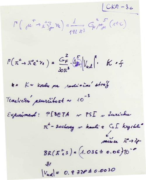 korekce ε = 0 jestliže se zanedbá hmotnost elektronu, jinak je