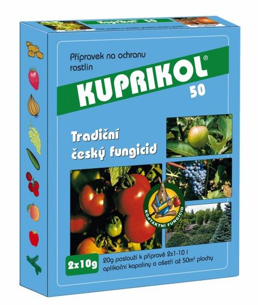 Obrázek 11: Fungicid Kuprikol 27 Tyto výše uvedené pesticidy používané v dnešní době už nejsou tak nebezpečné jako pesticidy, které se u nás používaly v dřívějších letech jako již zmíněné DDT a z