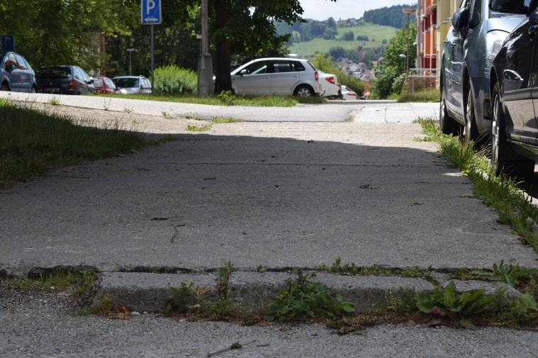 stavu, ale je zde překážka v podobě výjezdu a dochází k