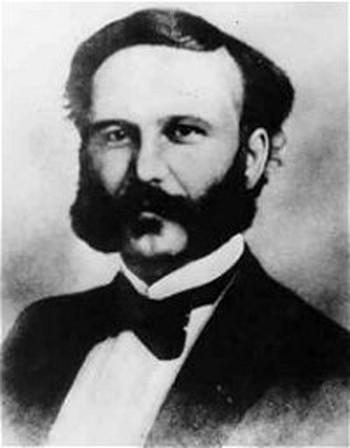 Henri Dunant (1828 1910) švýcarský kupec, náhodně na bojišti u Solferina (1859) kniha Vzpomínka na Solferino