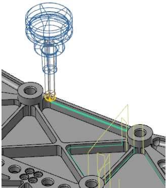 V okně Nastavení vykreslení drah vyberete volbu Stínovaný nebo Drátový model pod záložkou Styl vykreslení nástroje.