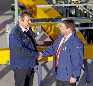 Školení Pomocí školení, seminářů a informačních materiálů neustále seznamujeme výrobce jeřábů a distributory s nejnovějším stavem techniky v této oblasti.