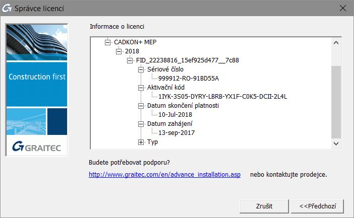 Pro návrat do předchozího okna klikněte na Předchozí. www.