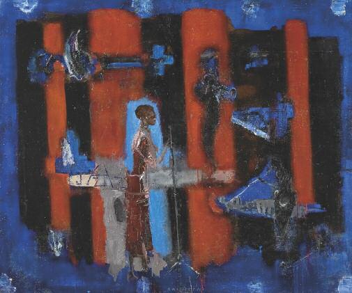 Jazztime, olej/plátno,