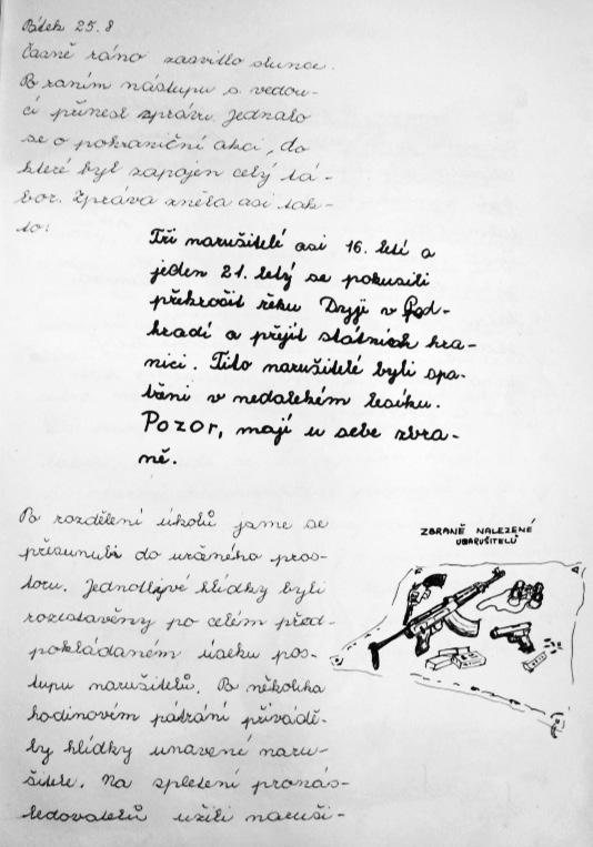 4/5 Dokument 2: Kronika letního tábora MSH v Podhradí nad Dyjí, červenec 1972 Pátráme a