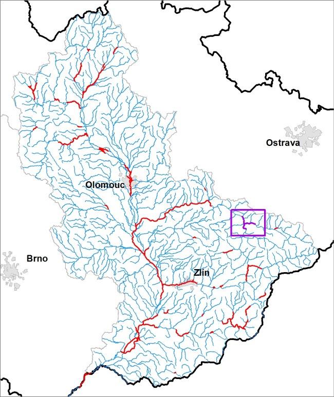 DOKUMENTACE OBLASTÍ S VÝZNAMNÝM POVODŇOVÝM RIZIKEM V OBLASTI POVODÍ MORAVY A V OBLASTI