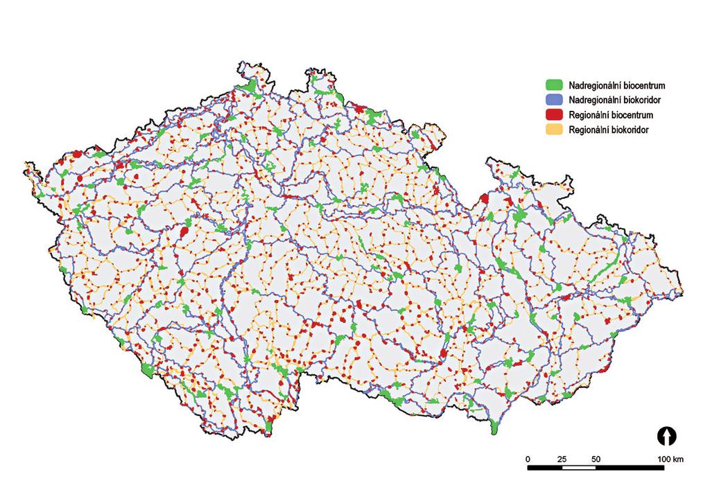 Ekologická síť v ČR ÚSES v různých podkladech v rámci jednoho územního celku, kdy je NR ÚSES určen v daném území odlišně v ÚTP, územních plánech velkých územních celků, ZÚR, územních plánech či v