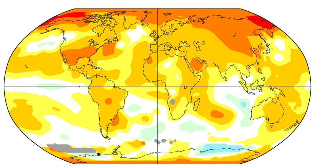 21 Klimatický systém Obr. 3 Průměrná roční teplota vzduchu na povrchu pevniny a oceánu v roce 2017 vyjádřená odchylkou od normálového období 1981 2010 [ C] -4.1-4.0-2.0-1.0-0.5-0.2 0.2 0.5 1.0 2.0 4.