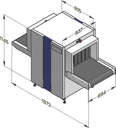 8 Návrh laboratorní úlohy 30 8 NÁVRH LABORATORNÍ ÚLOHY 8.1 Laboratorní rentgen Rentgen na, kterém je prováděna úloha je Heimann HI-SCAN 6040-A.