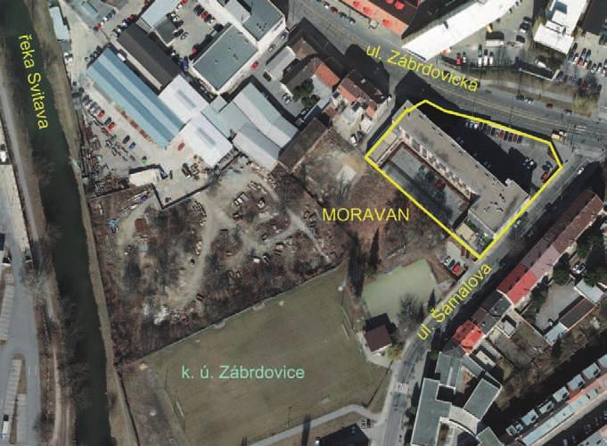 lokalita 3 GEODIS BRNO, spol. s r.o. Popis procesu Současné / plánované využití Komplexní rekonstrukce původně výrobního objektu pro bytové a komerční účely byla novým vlastníkem MORAVAN DEVELOP, s.r.o., zahájena v roce 2004.