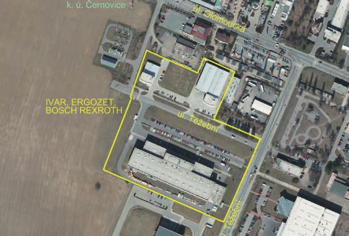 lokalita 6 GEODIS BRNO, spol. s r.o. Popis procesu Současné / plánované využití Jižní část pozemků s hlavní budovou Aeroklubu byla převedena z majetku města na společnost Bosch Rexroth, která kvůli