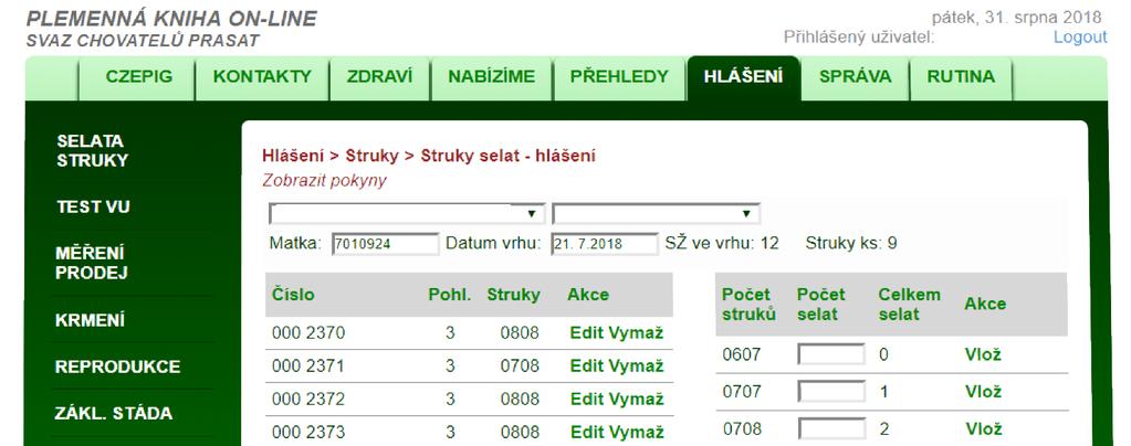 ohledu na četnost struků přispívají ke zlepšení přesnosti genetického hodnocení a pravděpodobně lépe odráží biologický potenciál rodičů v daném znaku.
