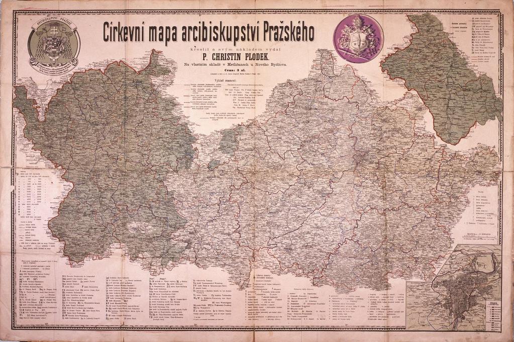 mapa pražské