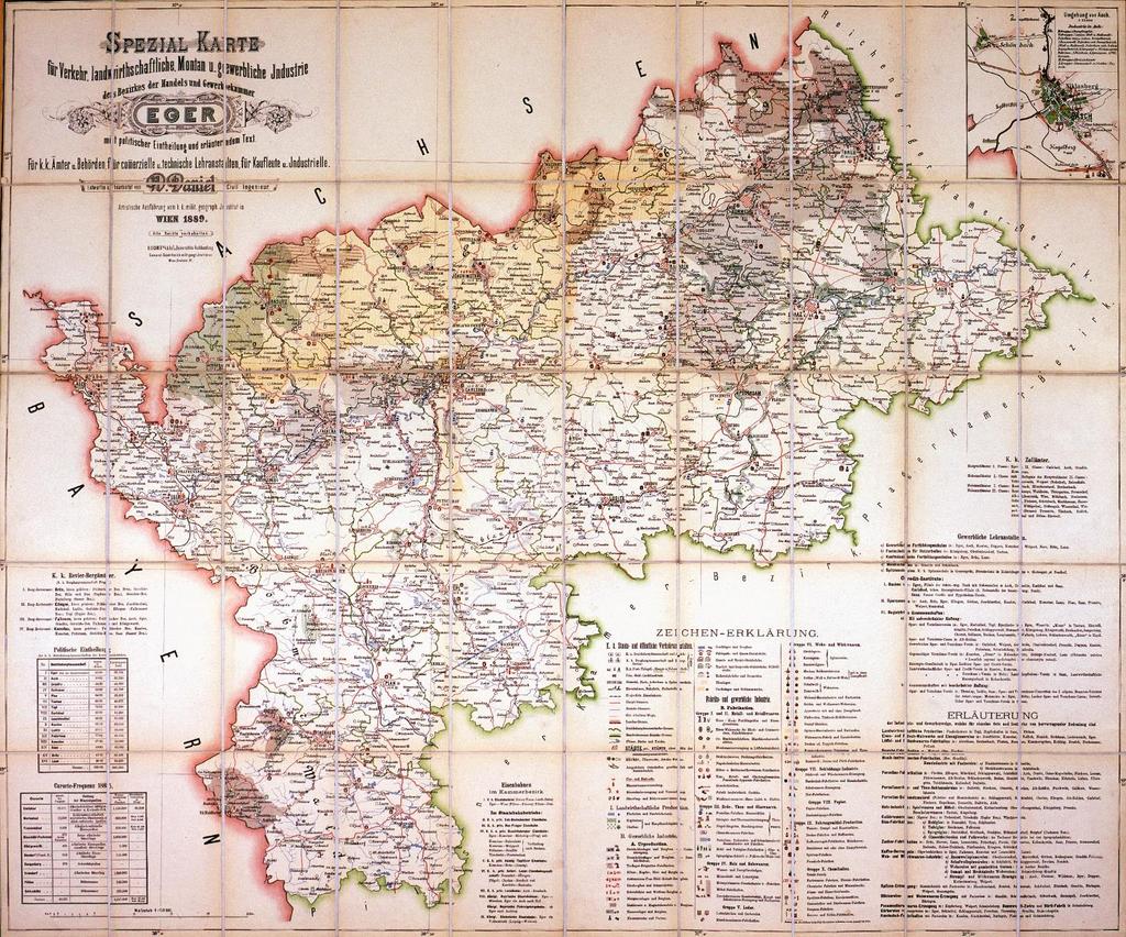 mapa Chebské obchodní a