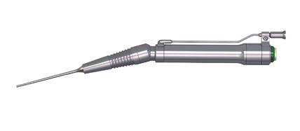 tumorů Dostupné ve dvou různých pracovních délkách Mikro handpiece s externím sáním 9-020 krátký zahnutý