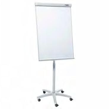 DAHLE Flipchart TEAM Odpružený sloupek s rychlouzávěrem k plynulému nastavení optimální výšky psaní (horní hrana tabule max.