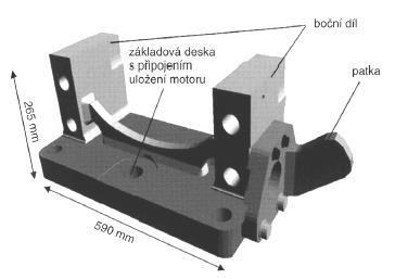 Obr. 5 Původní konstrukce nosiče lodního