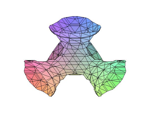 .1); implicitplot3d(x^3+y^3+z^3+1=(x+y+z+1)^3, x=-2..2, y=-2.