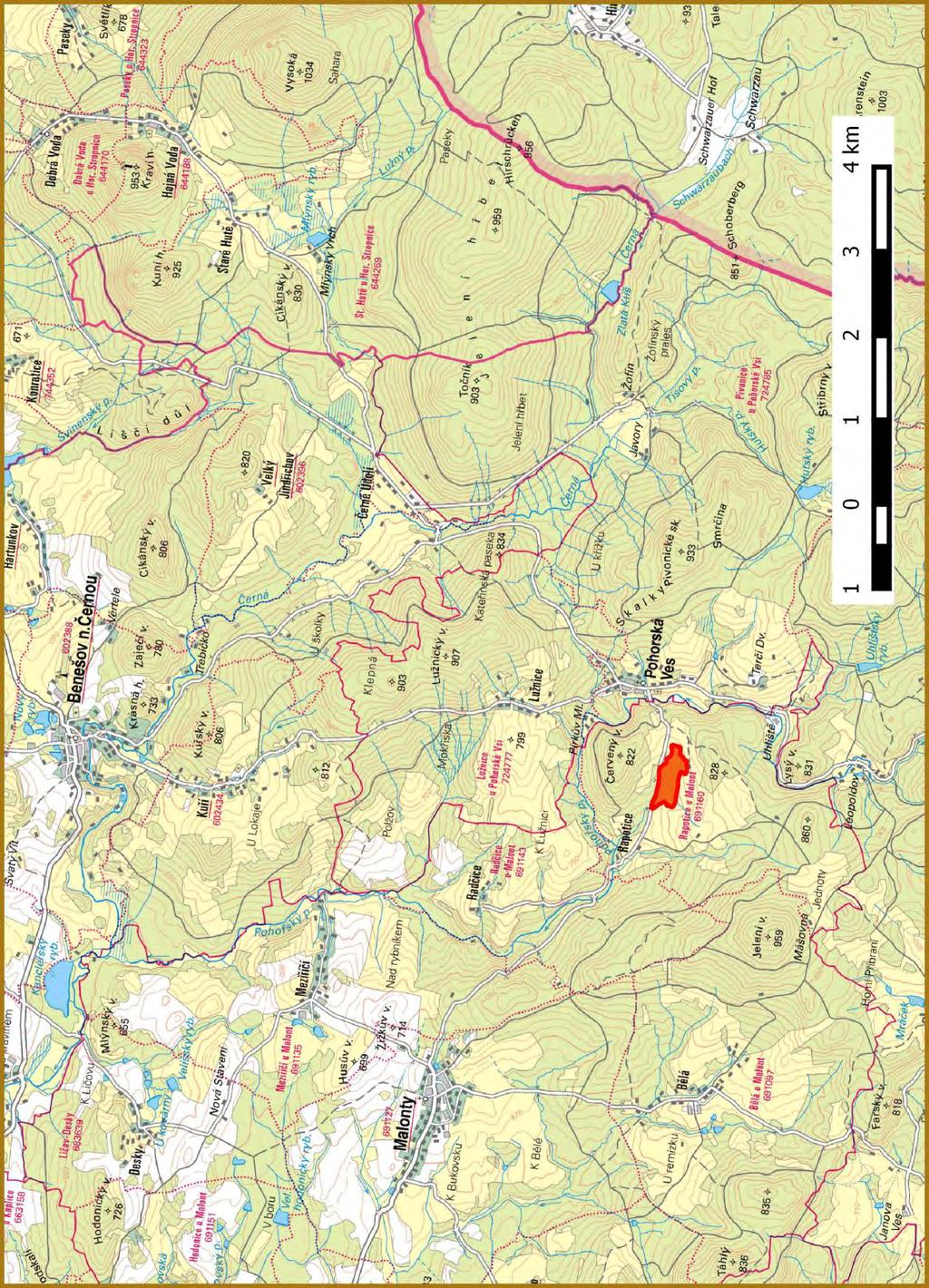 Příloha M1-a: Orientační mapa s