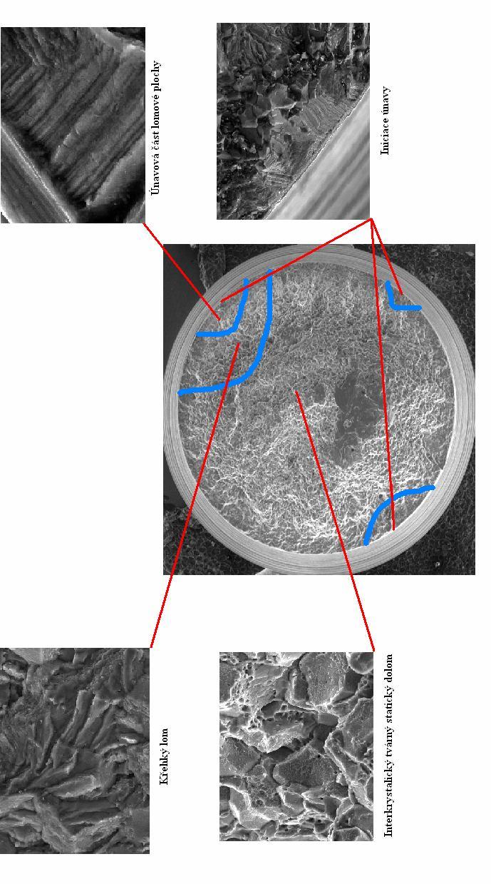 6.2.4 Zjištěný Interkrystalický lom