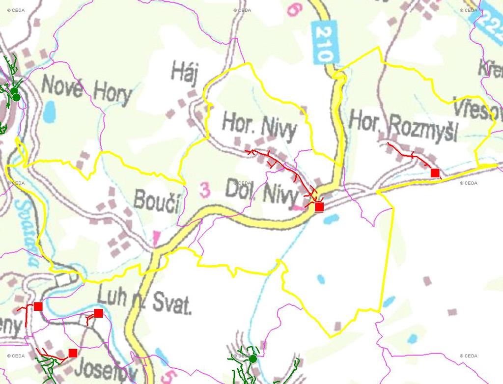 (karta obce: CZ41_17_4) E. KANALIZACE A ČOV E.1 ZÁKLADNÍ ÚDAJE Rok: Základní parametry: Ozn.: Jednotky: 22 25 21 215 Počet všech obyv. napoj. na kanal. Nk obyvatel Počet obyv.