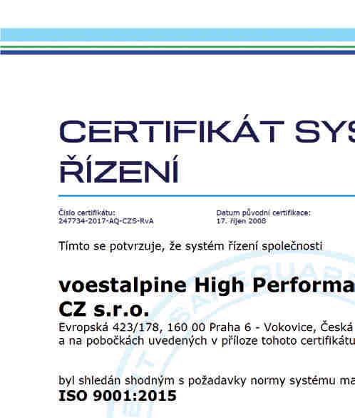 CERTIFICATE The Certification Body of TÜV SÜD Landesgesellschaft Österreich GmbH CERTIFICATE The Certification Body of TÜV SÜD Landesgesellschaft Österreich GmbH certifies that certifies that