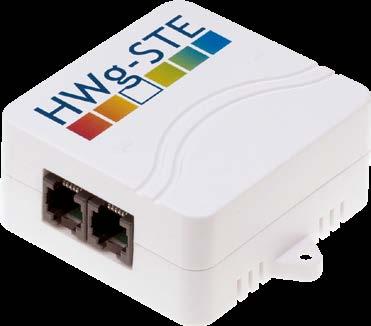 STE je ideálním řešením pro dohled teploty a vlhkosti v citlivém HWg-STE PoE HWg-PWR 3// 3 / / 3 Ethernet senzor teploty a vlhkosti s napájením přes LAN.