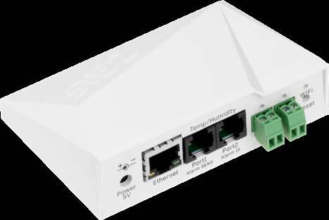 HWg-STE PoE je optimálním řešením pro dohled teploty a vlhkosti v citlivém prostředí s napájením přes Ethernet (PoE).