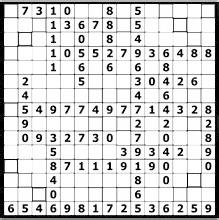 87-9=65, 5 06-5=1, 13-9=, + 39-=5 03 0 0 7 3 1 osmý sloupek: 3x9=27, 9-2=7,