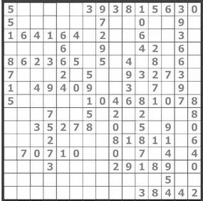 51:51=1, 51-12=39, 12-3=9, 3 2 =9 šestý řádek: x9=36, 936:39=2,