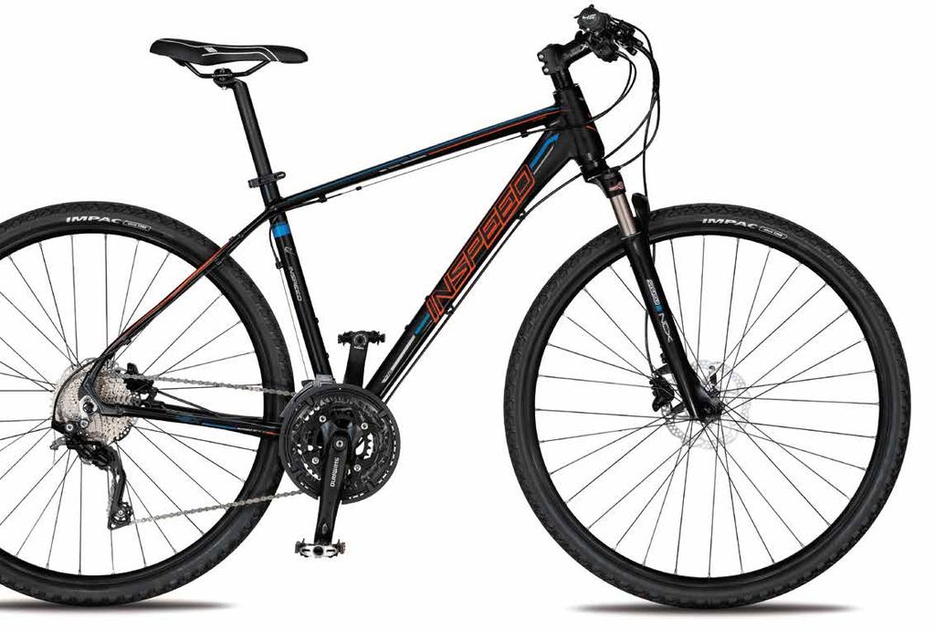 INSPEED DISC CROSS GENT SHIMANO DEORE / XT 3X10 RÁM / FRAME ALU NEW SHAPE 7005 TB SR SUNTOUR NCX-D AIR RLO PŘEVODNÍK / CRANK SET SHIMANO DEORE