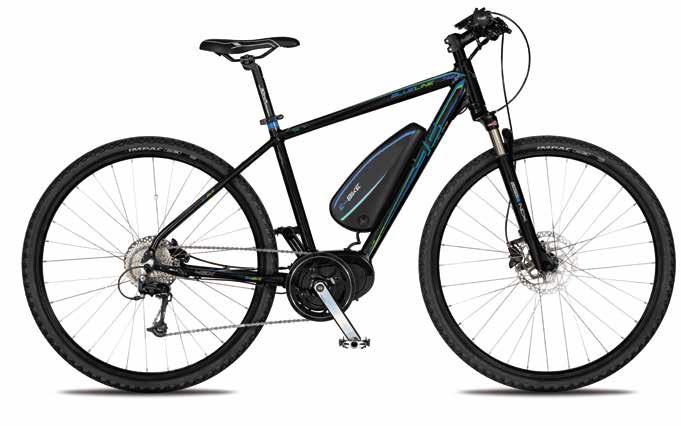 BLUELINE AL CROSS E-BIKE SHIMANO ALIVIO / DEORE 1X9 BLUELINE AC CROSS E-BIKE SHIMANO ACERA 1X8 RÁM / FRAME ALU 6061 SR SUNTOUR NCX-D AIR RLO