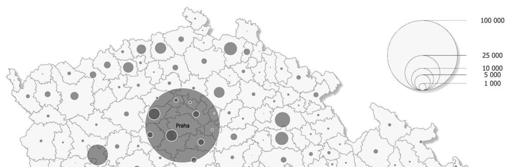 v roce 2009 soustředěno 41,1 % pracovních míst v KIBS.
