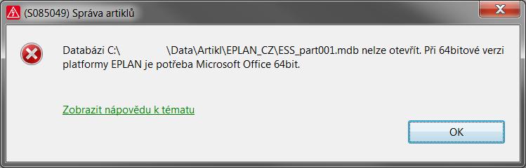 Nastavení databází v EPLAN Electric P8 Jak bylo zmíněno, na SQL je třeba nastavit tři samostatné databáze databázi artiklů, překladový slovník 1 ) a databázi projektů 1 ).