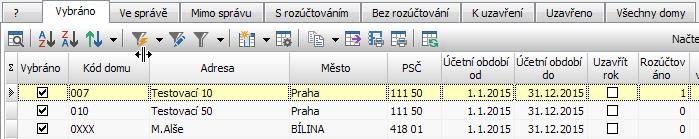 Při tomto hledání se záložka pro rychlý výběr dat automaticky přepne na hodnotu? a globální podmínky se deaktivují, před hledáním tedy není nutné měnit záložky a vypínat globální podmínky.