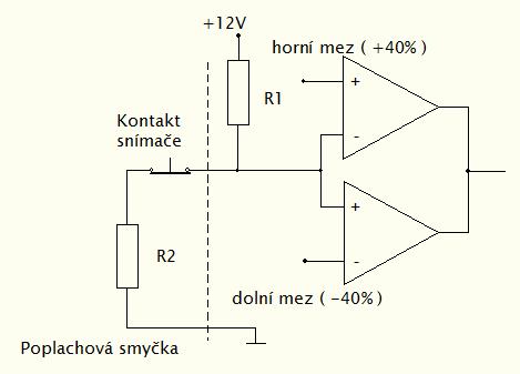 10 Vstupní smyčka s jednoduchým vyvážením se používá většinou tam, kde je zapojeno více detektorů v jedné smyčce.
