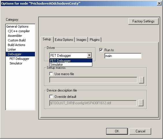 35 V kategorii C/C++ compiler je nastavení použitého kompilátoru. V záložce Language se nacházejí základní nastavení jako je programovací jazyk, přizpůsobení jazyka některému standardu atd.