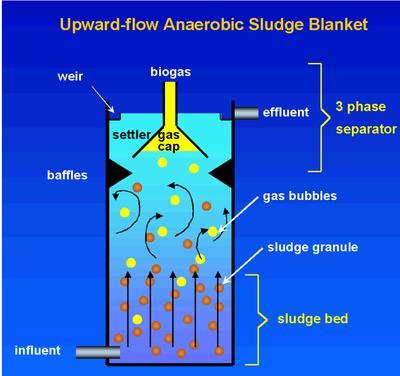 UASB reaktor (Upflow Anaerobic