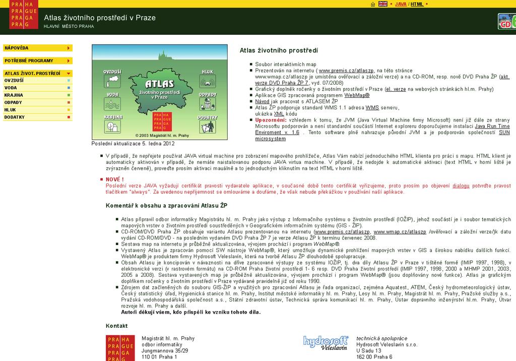 E8 informační systémy Atlas ŽP Atlas