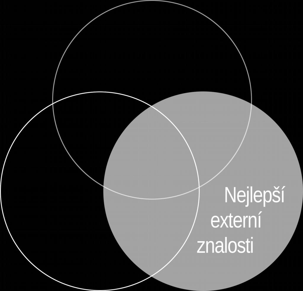 NEJLEPŠÍ EXTERNÍ ZNALOSTI graf první krok někde to dělají jinak co říká odborná