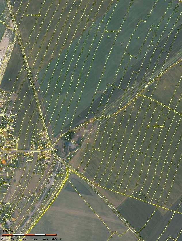 6. Závěr ohrožené prostory střelnice Ohrožený prostor střelnice a prostory možných dopadů vystřelených broků průměrů 2,5 mm a 3 mm jsou zakresleny do pozemkové mapy.