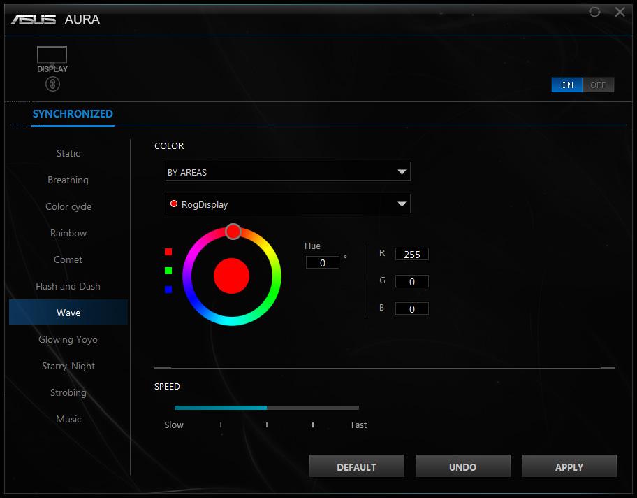 3.2 Aura AURA je softwarový program, který ovládá barevné LED na podporovaných zařízeních, jako jsou monitory, základní desky, grafické karty, stolní počítače atd.