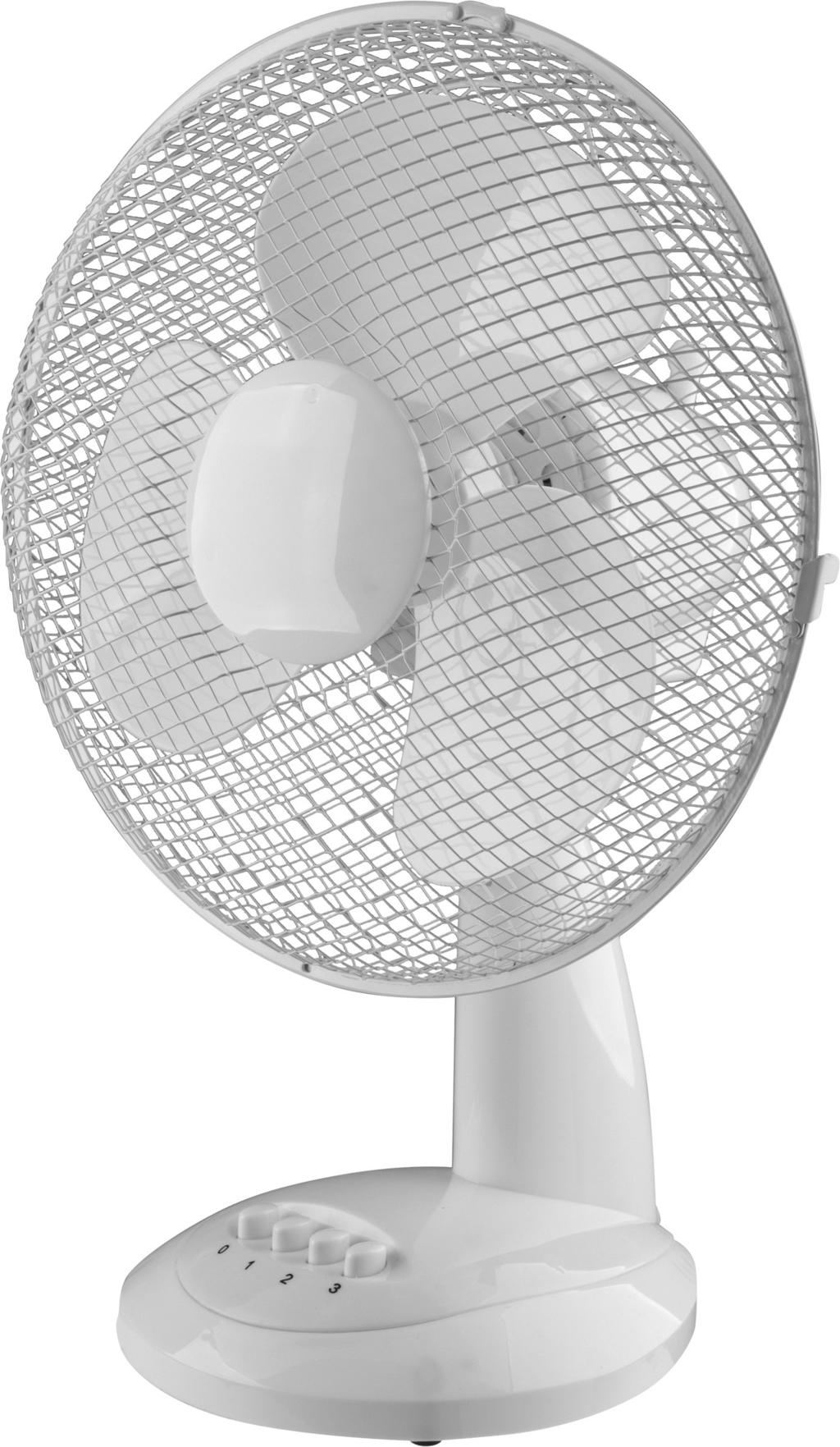 NÁVOD K OBSLUZE Stolní ventilátor Professor SV302 Technické parametry Jmenovitý rozsah napětí Jmenovitý kmitočet Jmenovitý příkon Třída ochrany Hlučnost Průměr ochranné