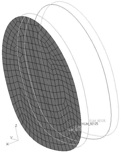 23 vrstvení přepážky 1 vrstva materiál tloušťka [mm] orientace [ o ] 1 92125 0,3 ±45 2 92125 0,3 ±45 3 Herex C70.