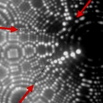 FIM: zobrazení atomů