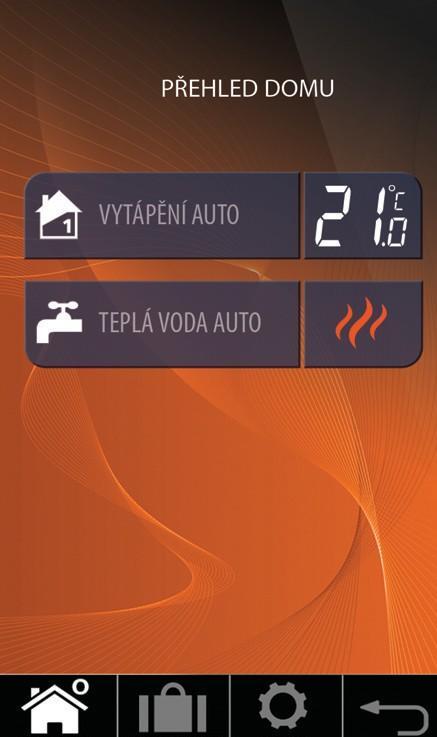 T500 User Manual CZ_Layout 1 16.12.2013 11:38 Strona 14 12. Ovládání jednoho topného okruhu a TUV p!es PC nebo smartphone. Pokud chcete ovládat termostat T500 prost!